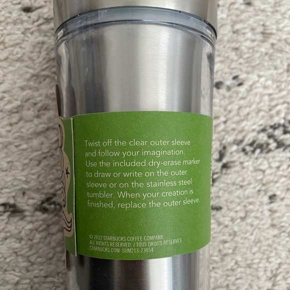Brand New Starbucks Stainless Steel “Doodle It” 16oz Tumbler - Picture 4 of 7